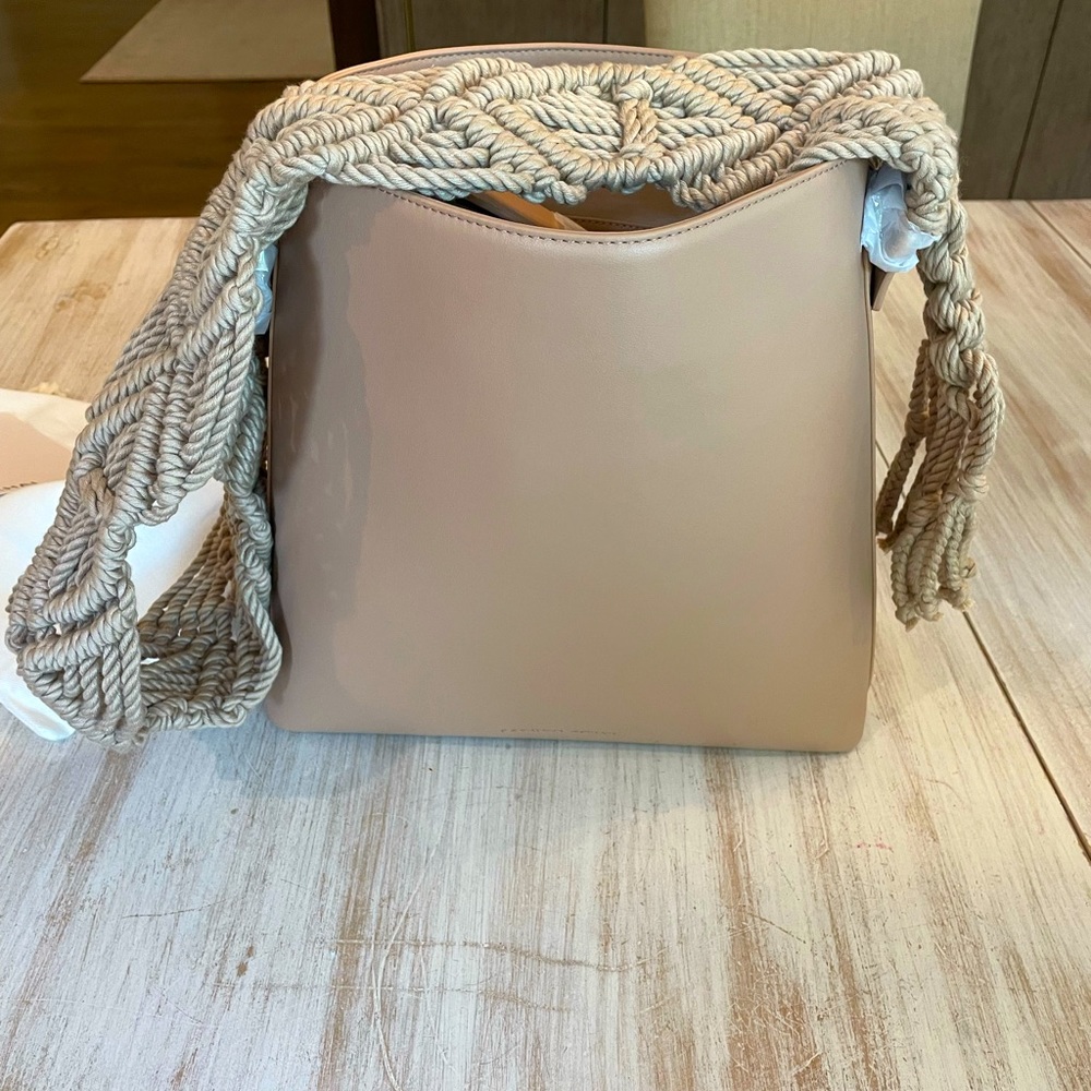 SIMKHAI Biscotti Tote with  Britt Macrame Strap